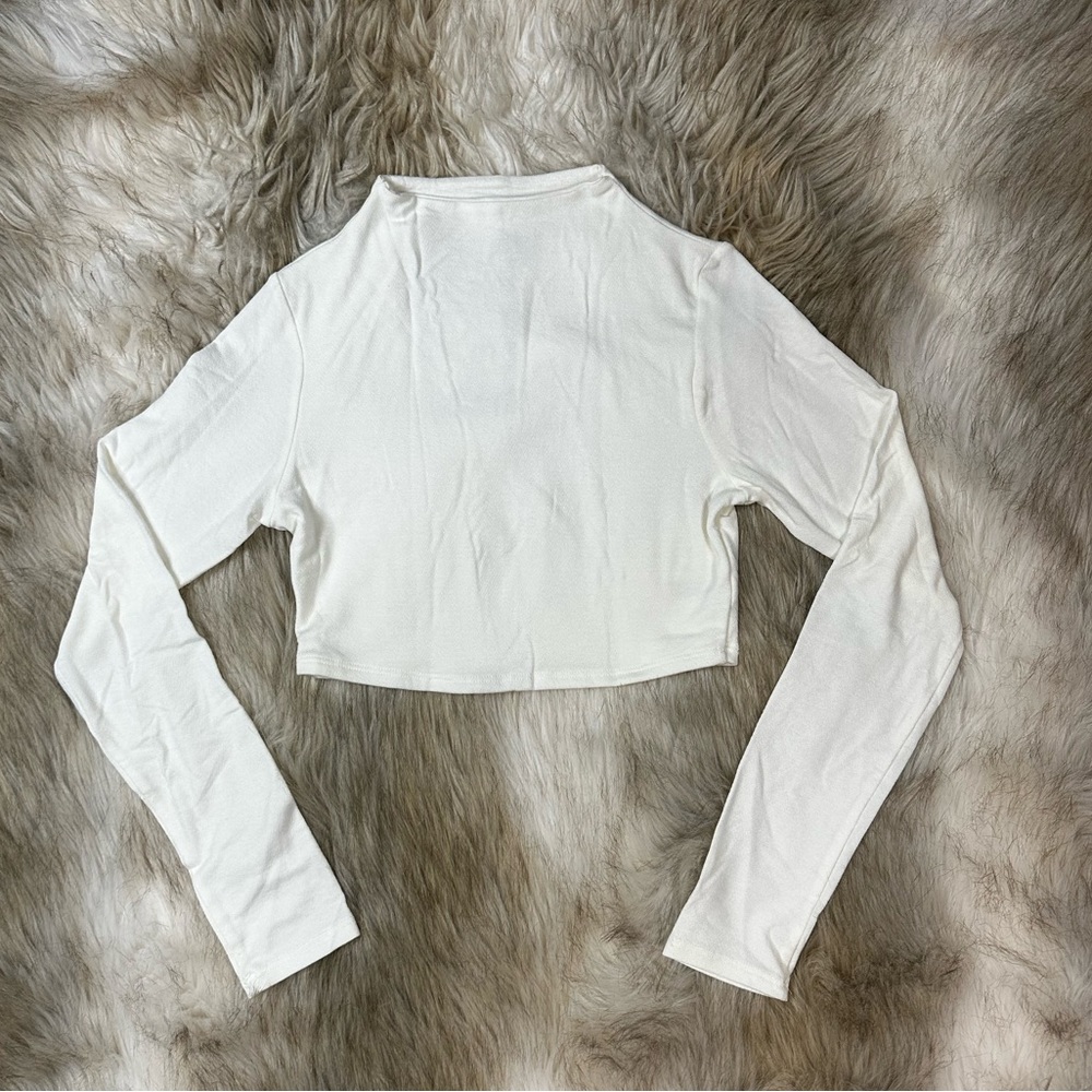 Naked Wardrobe Long Sleeve Turtleneck Crop Top with matching MIDI Skirt - Picture 6 of 12
